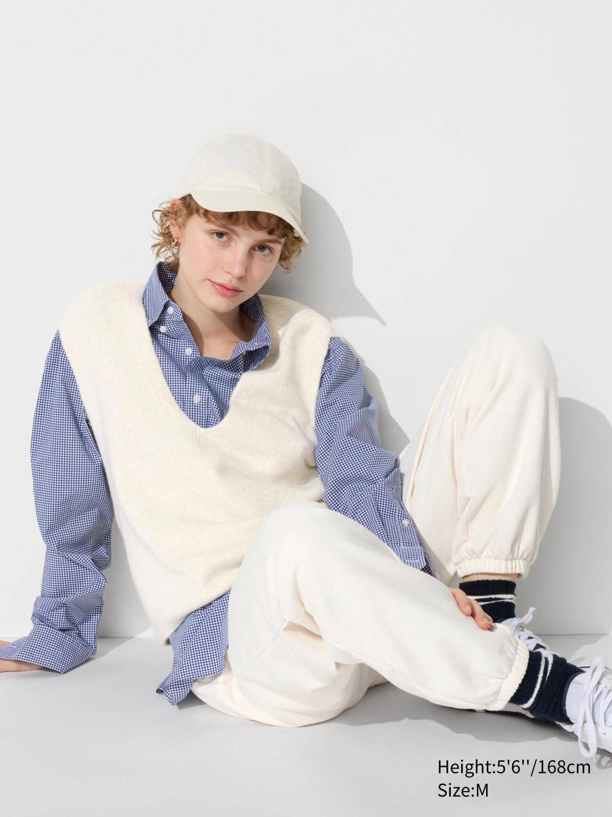 Спортивні штани UNIQLO джоггери 1159833965 (Білий M) — фото 1