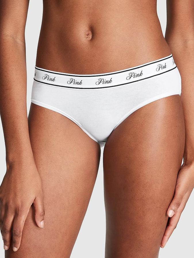 Жіночі трусики Victoria's Secret Pink хіпхагери 1159833420 (Білий XL) — фото 1