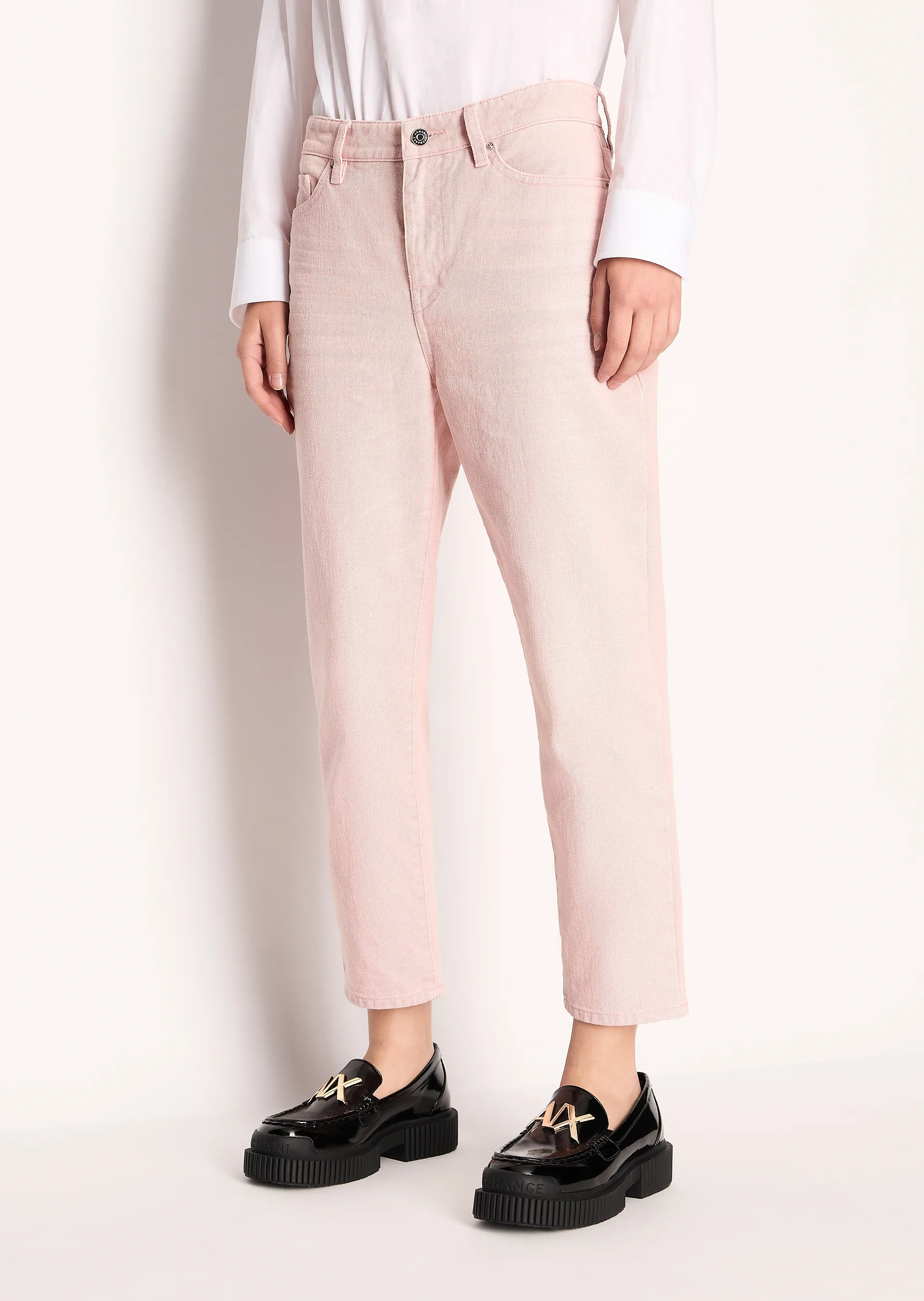 Жіночі укорочені джинси-бойфренди Armani Exchange 1159804745 — фото 1