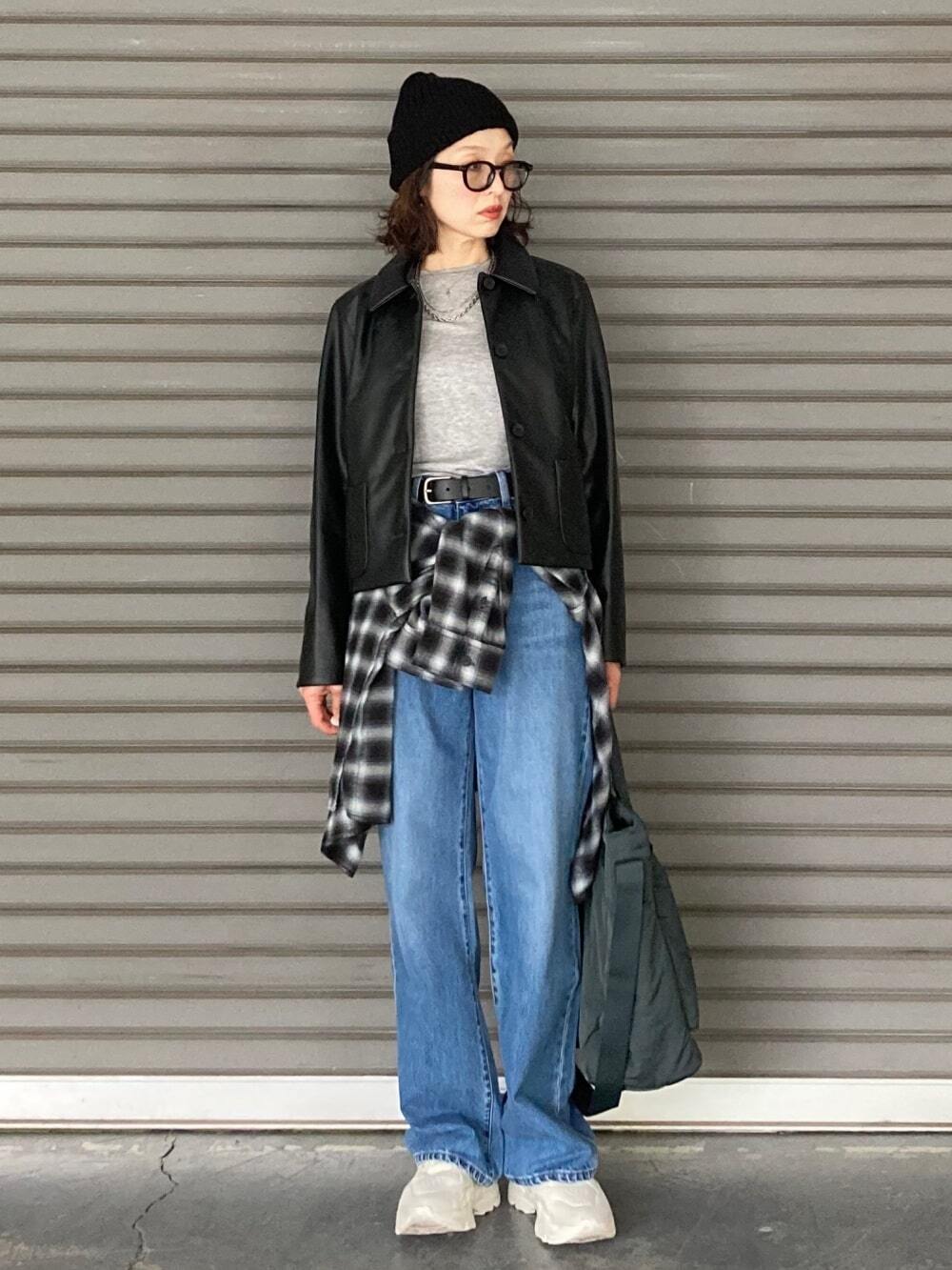 Куртка з екошкіри UNIQLO на гудзиках 1159851426 — фото 10