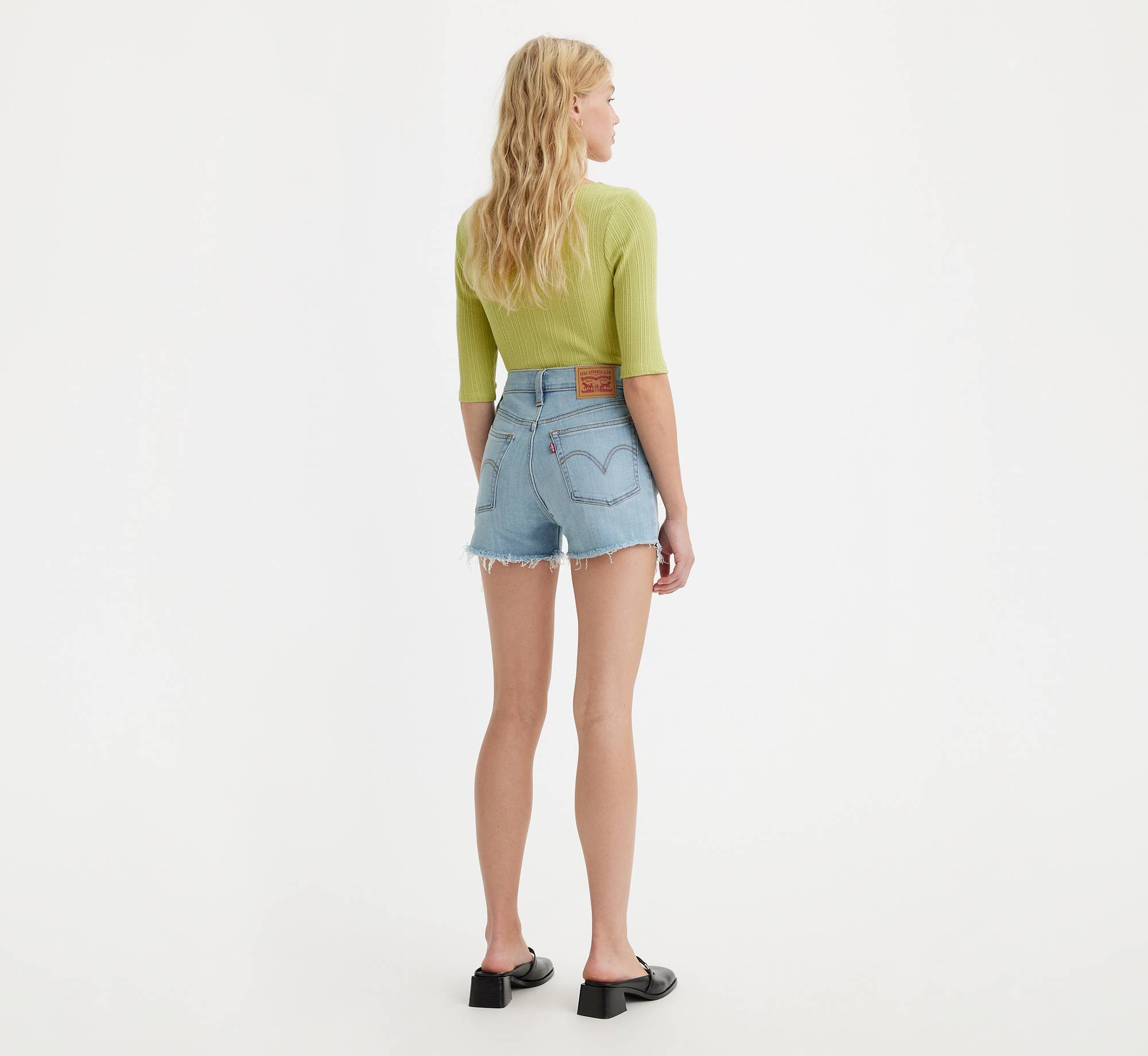 Жіночі джинсові шорти Levi's з необробленим краєм 1159817749 — фото 4