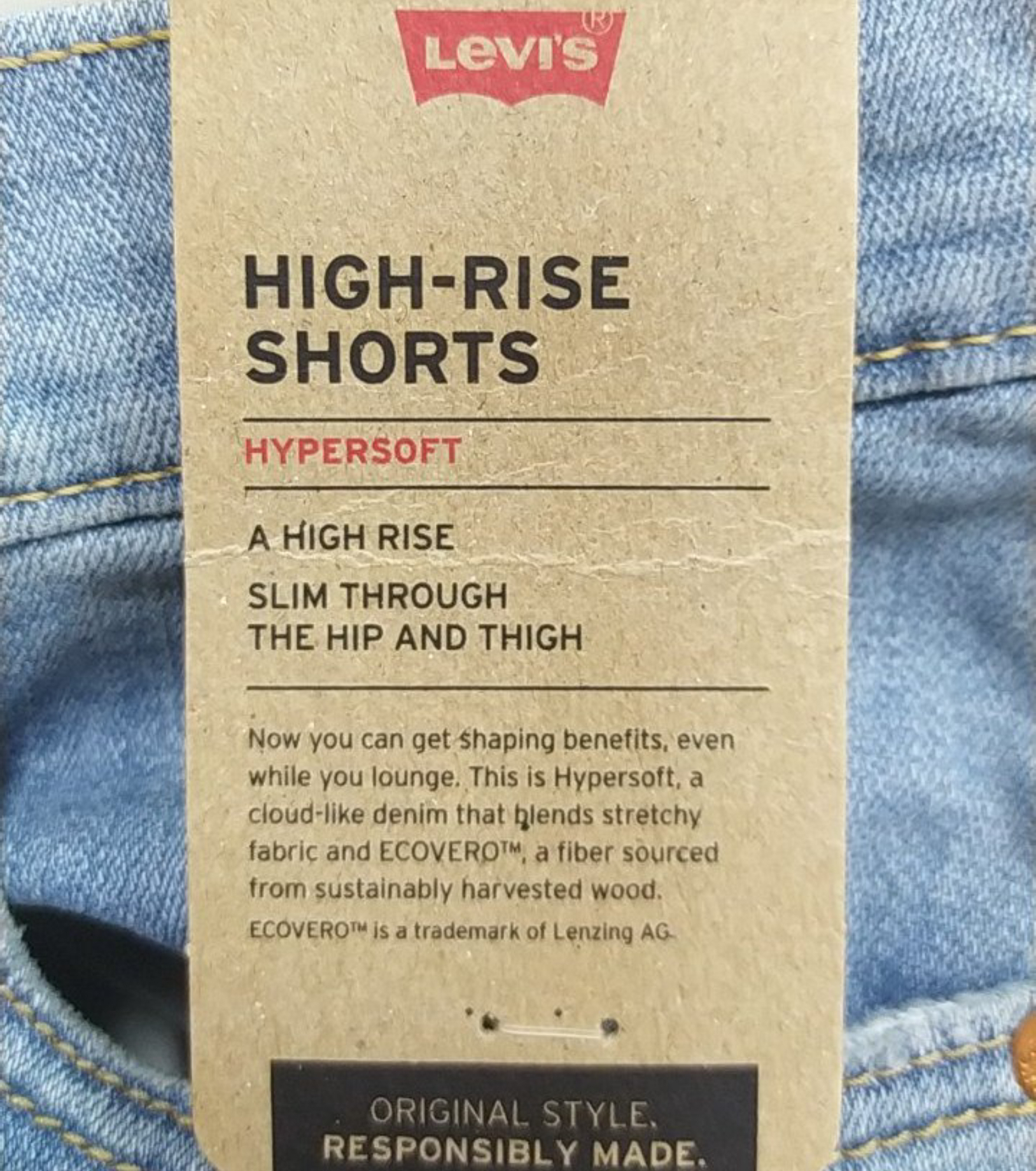 Жіночі джинсові шорти Levi's з необробленим краєм 1159817749 — фото 7