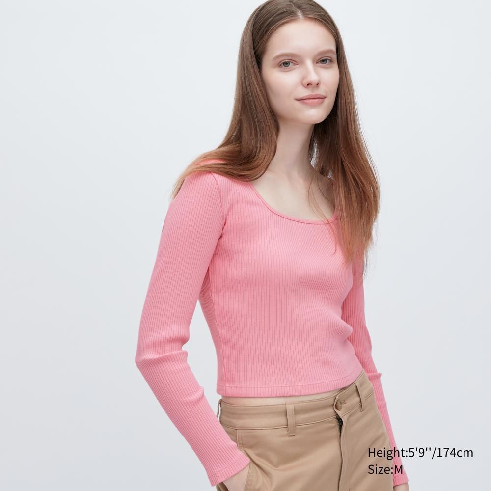Жіночий укорочений лонгслів Uniqlo 1159785272 — фото 1