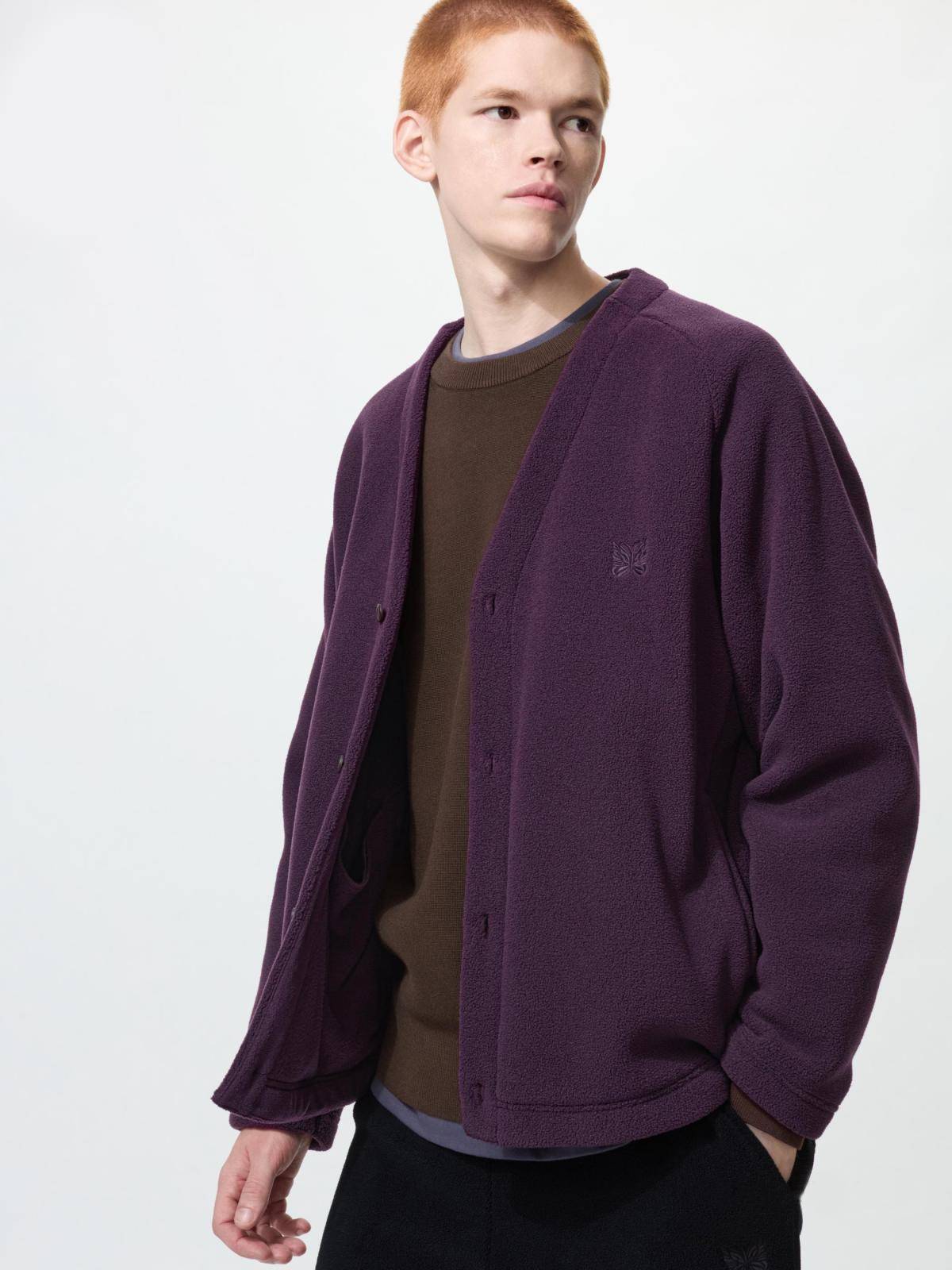 Флісовий кардиган UNIQLO and NEEDLES оверсайз 1159852963 — фото 3