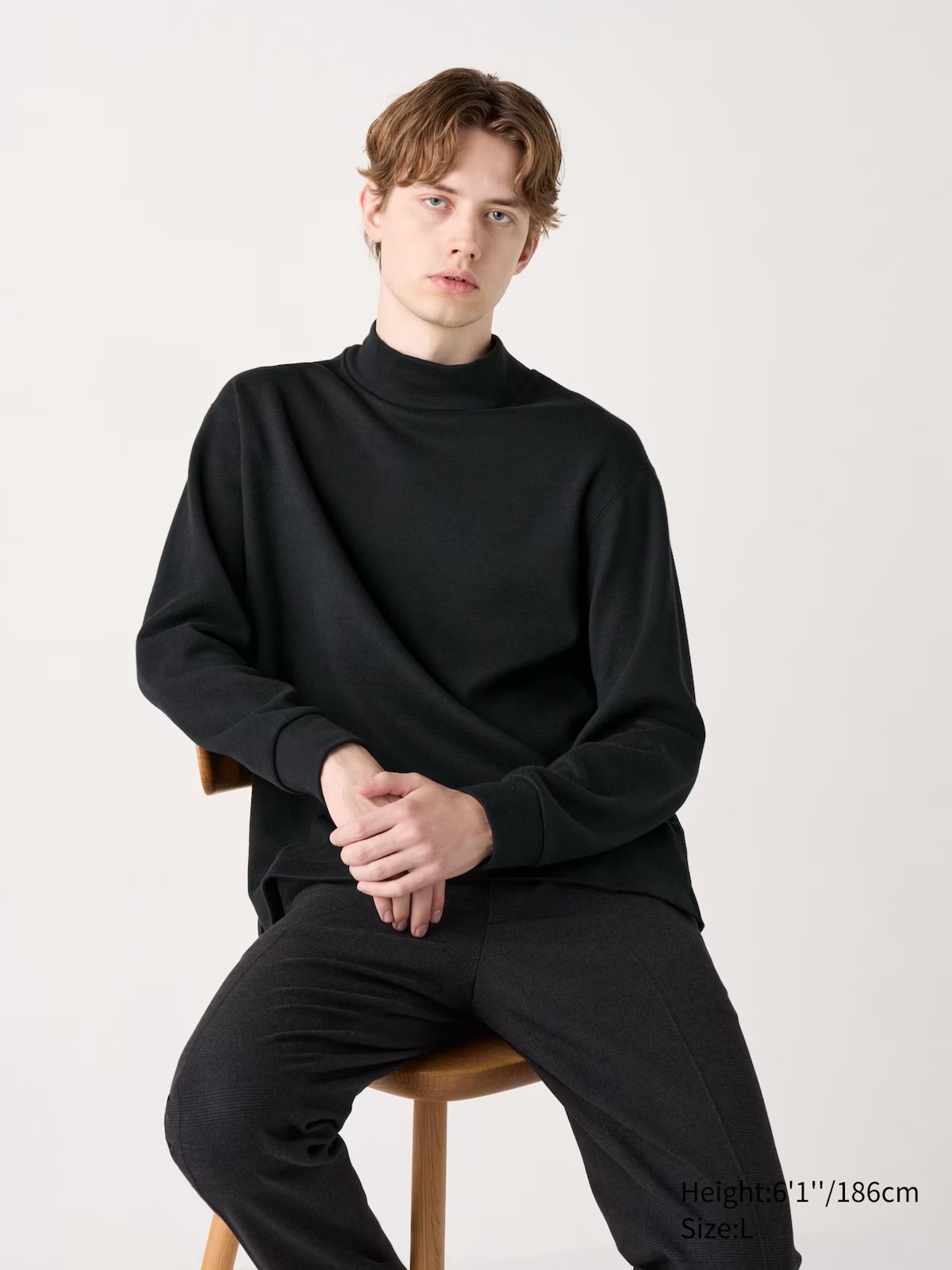 Чоловічий флісовий лонгслів UNIQLO водолазка 1159825732 — фото 1