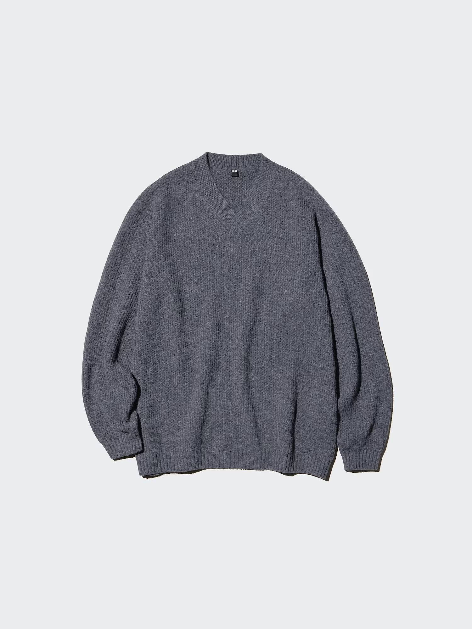 Текстурний 3D-в'язаний светр UNIQLO із безшовної пряжі Soufflé 1159856179 — фото 1