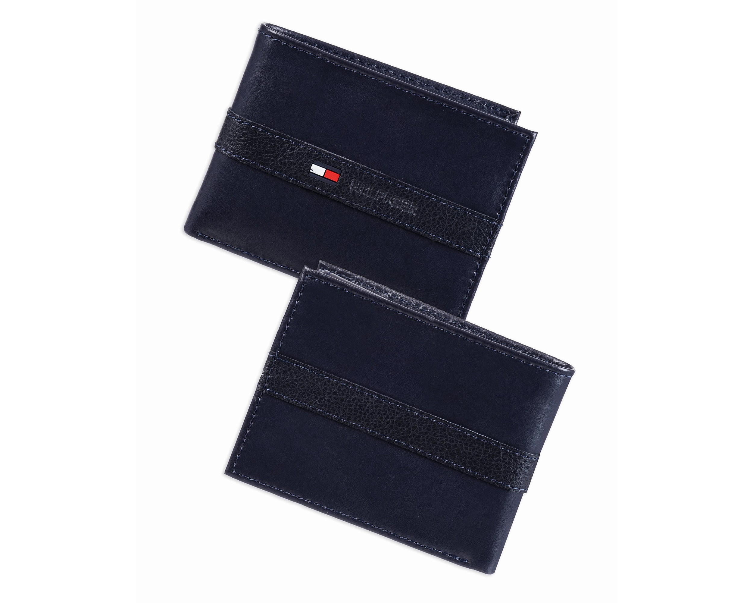 Шкіряний чоловічий гаманець Tommy Hilfiger портмоне 1159753740 (Синій, One size) — фото 3