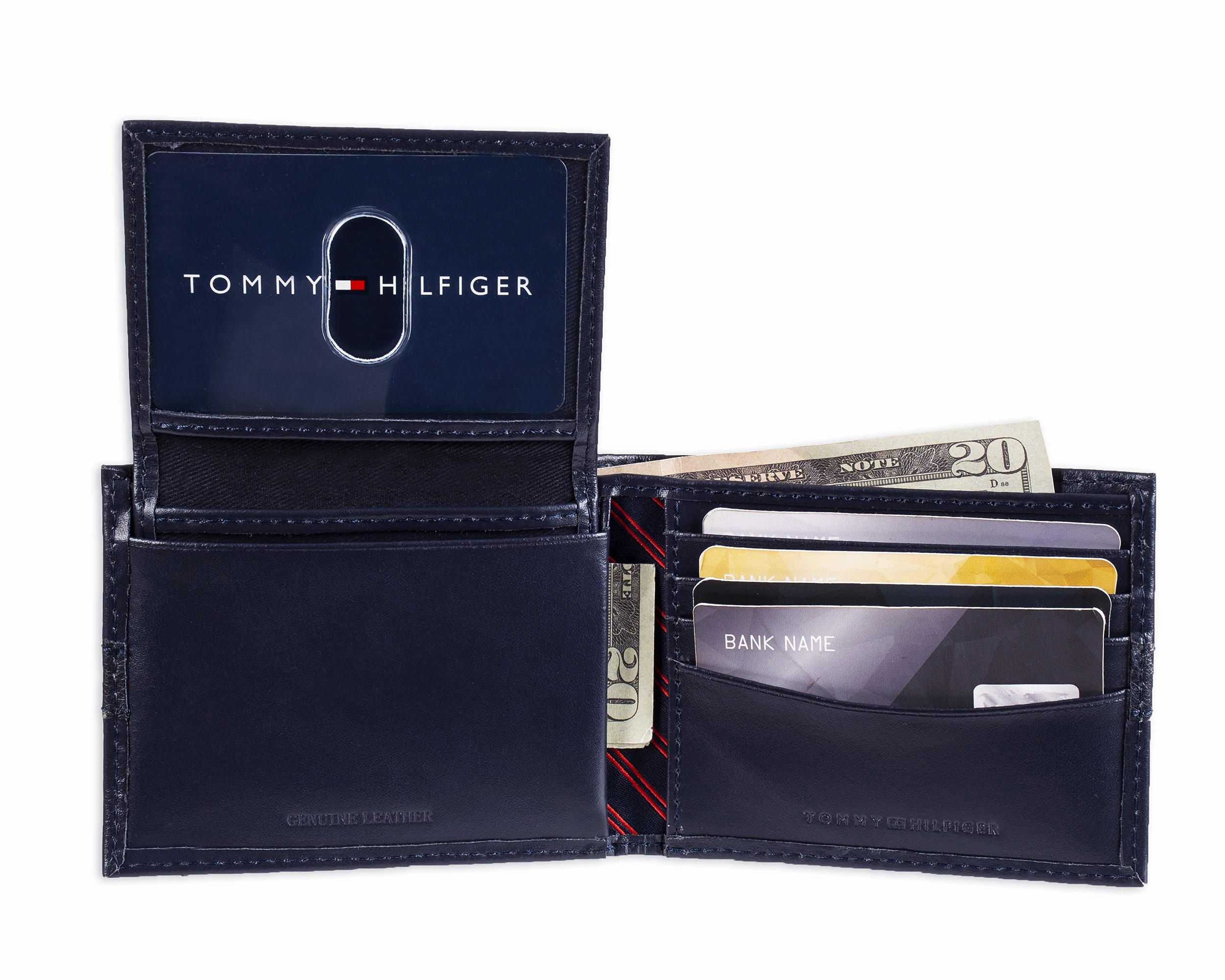 Шкіряний чоловічий гаманець Tommy Hilfiger портмоне 1159753740 (Синій, One size) — фото 4