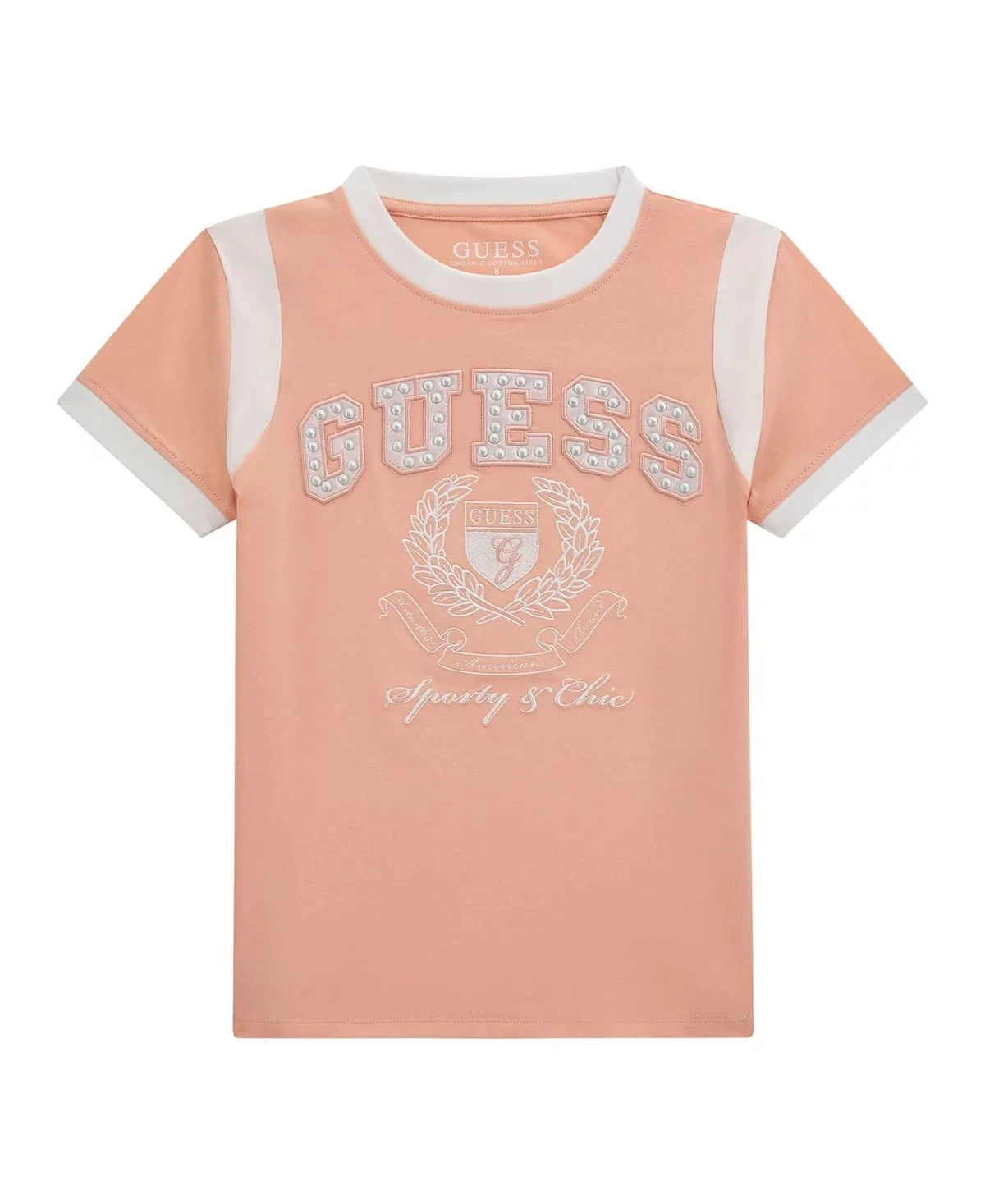 Дитяча футболка Guess з логотипом 1159837444 (Рожевий 8) — фото 1