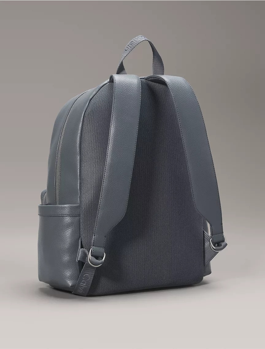 Великий рюкзак з екошкіри Calvin Klein на блискавці 1159805287 (Сірий, One Size) — фото 5