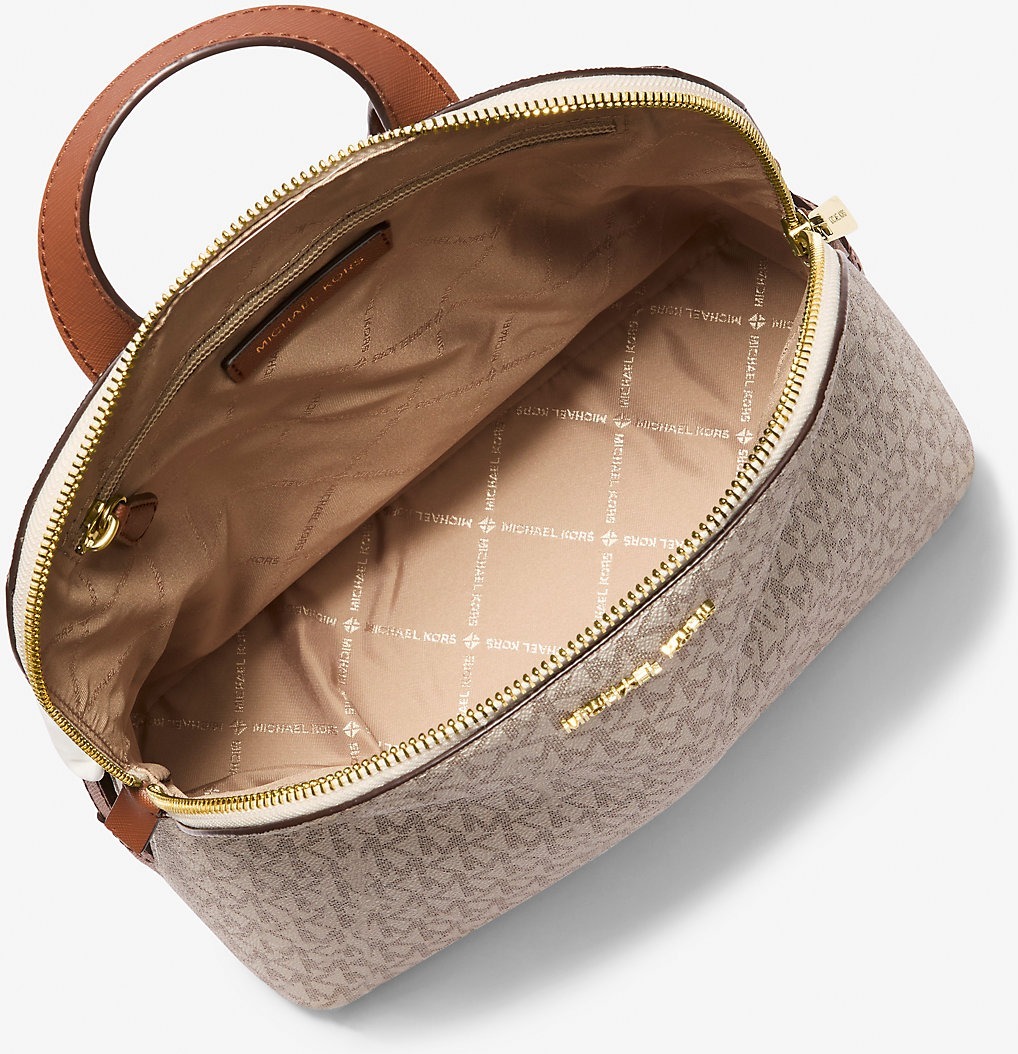 Стильний жіночий рюкзак Michael Kors з логотипом 1159814176 (Молочний, One size) — фото 10