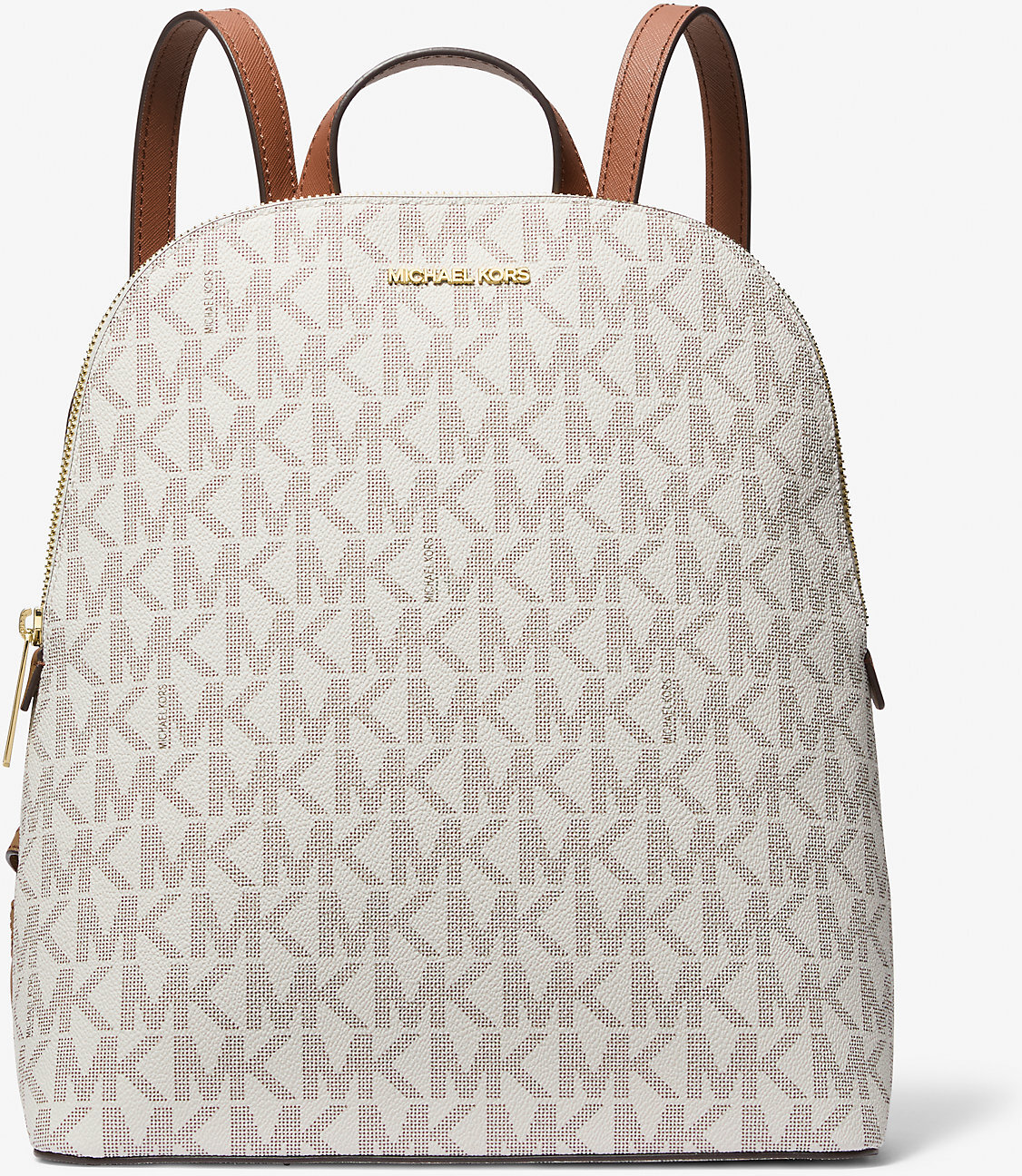 Стильний жіночий рюкзак Michael Kors з логотипом 1159814176 (Молочний, One size) — фото 4