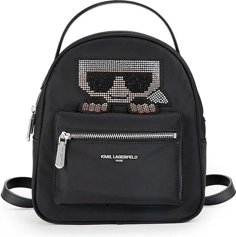 Жіночий рюкзак Karl Lagerfeld Paris з малюнком зі страз 1159815758 (Чорний One size) — фото 4