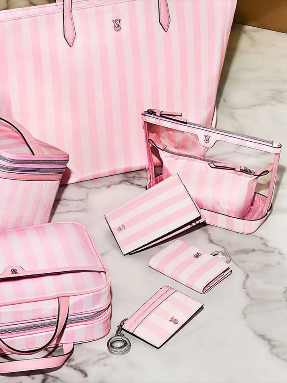 Косметичка Victoria's Secret 2 в 1 з принтом 1159821405 (Рожевий One size) — фото 4