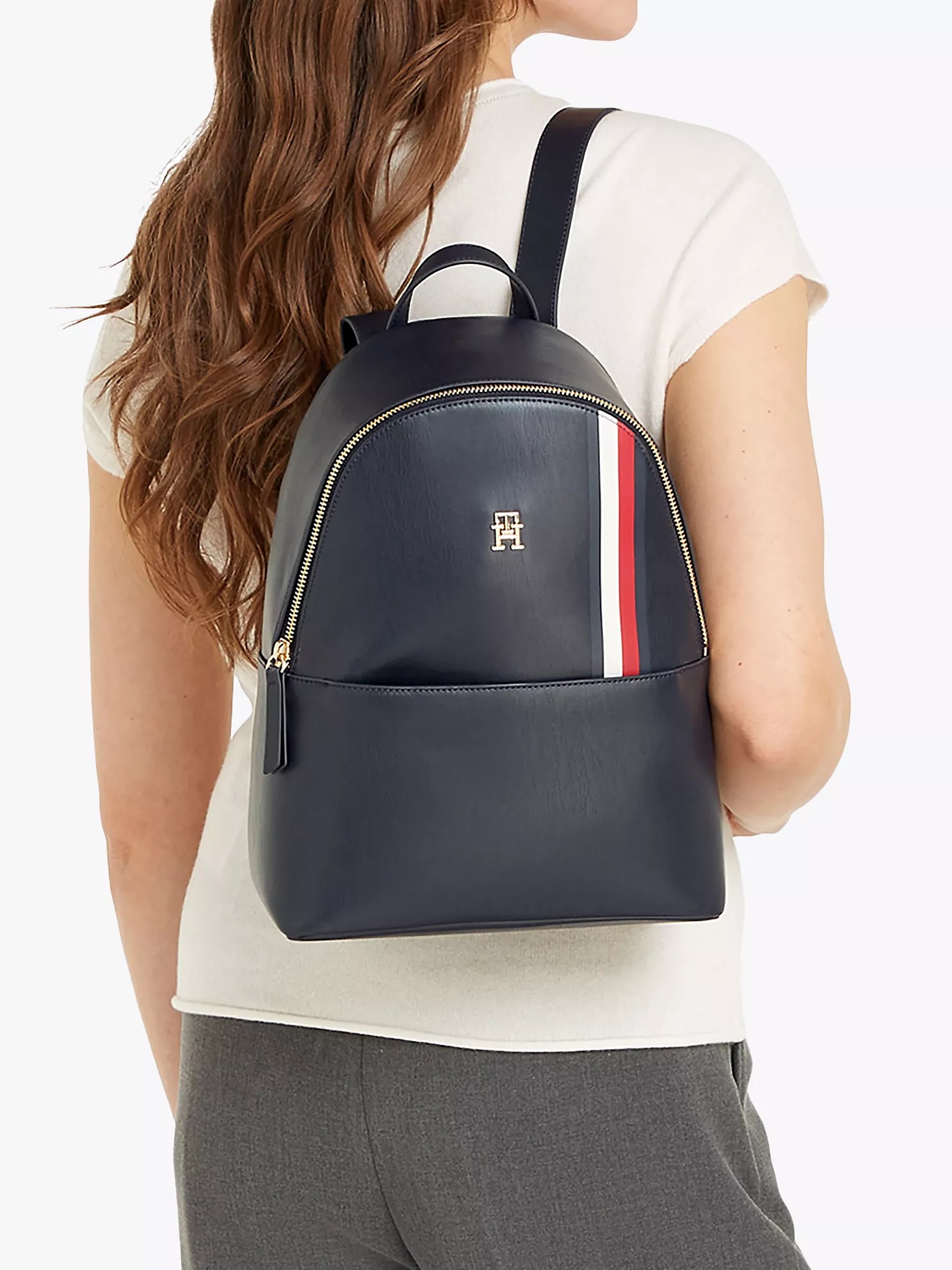 Стильний рюкзак Tommy Hilfiger із логотипом 1159827764 (Синій One Size) — фото 5