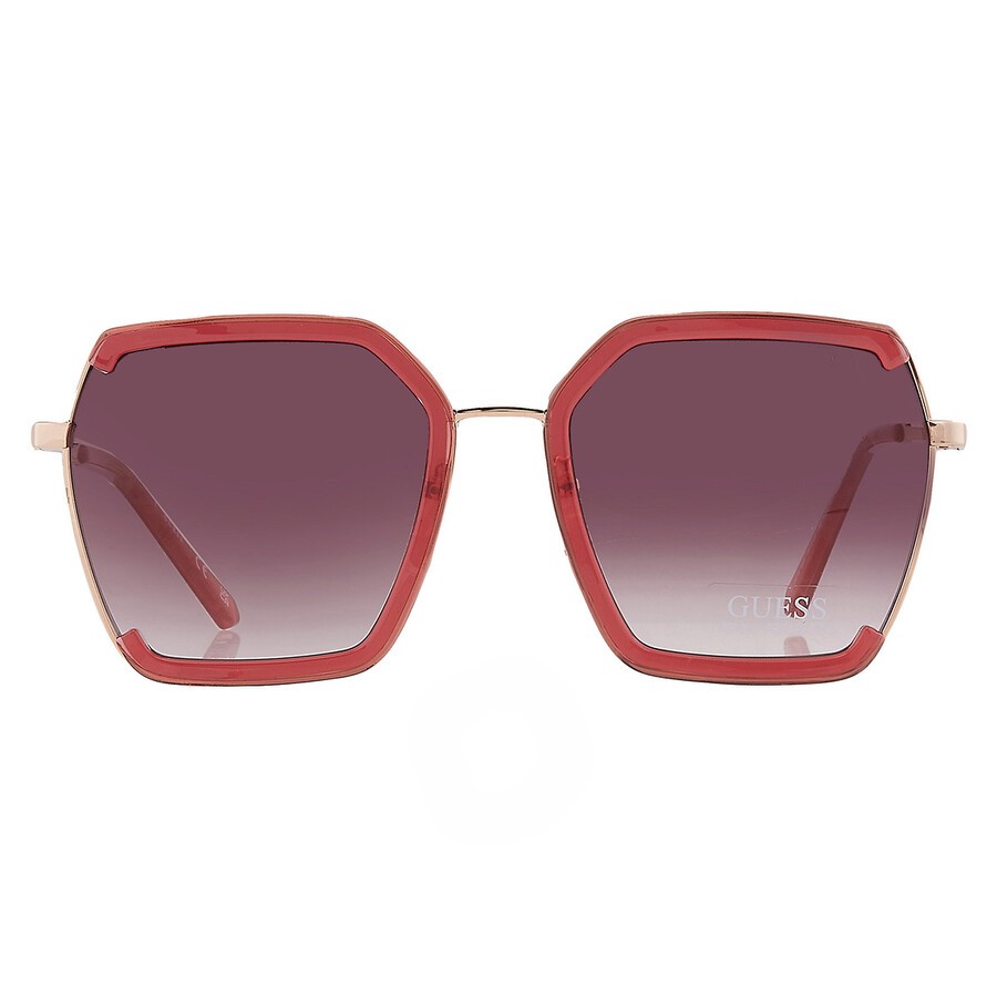 Сонцезахисні брендові окуляри Butterfly Guess 1159811640 (Бордовий, One size) — фото 2