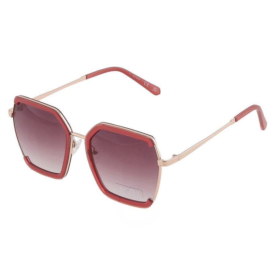 Сонцезахисні брендові окуляри Butterfly Guess 1159811640 (Бордовий, One size) — фото 4