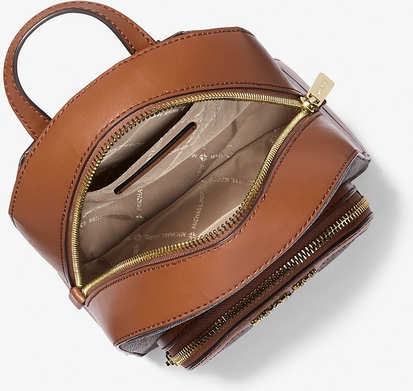 Компактний жіночий набір Michael Kors рюкзак та гаманець 1159845114 (Коричневий One Size) — фото 6