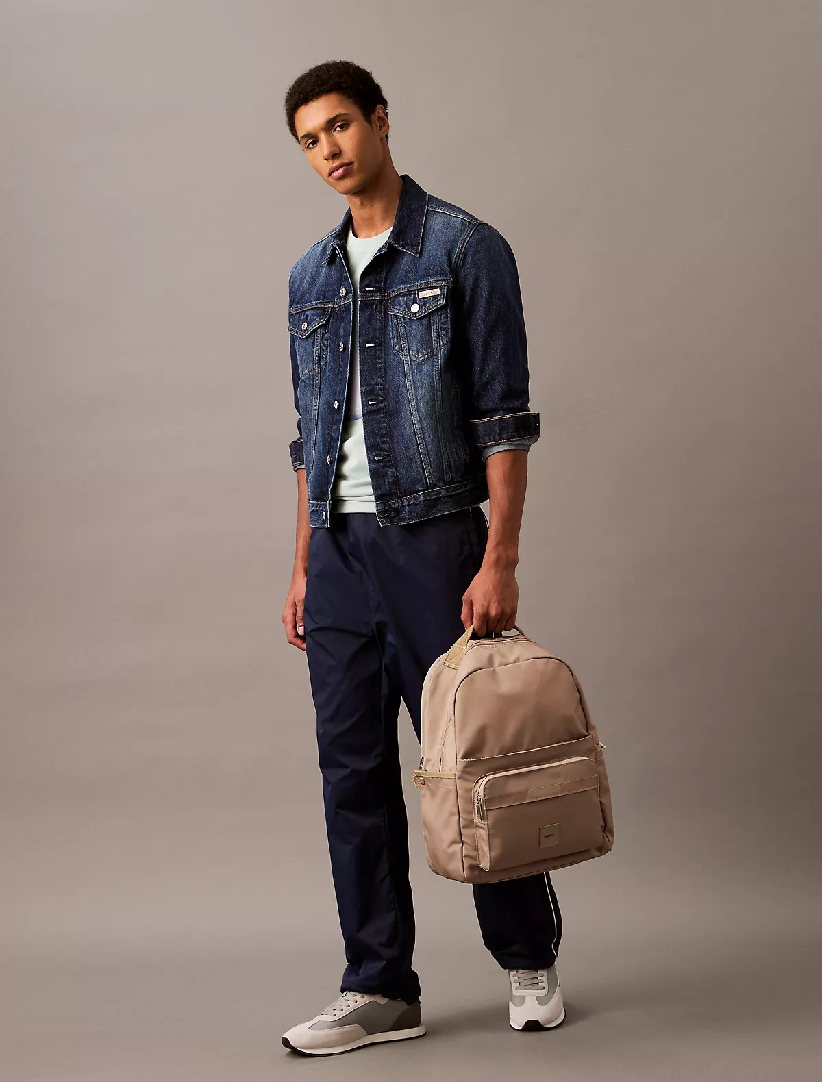 Місткий рюкзак Calvin Klein на блискавці 1159847544 (Бежевий One Size) — фото 4