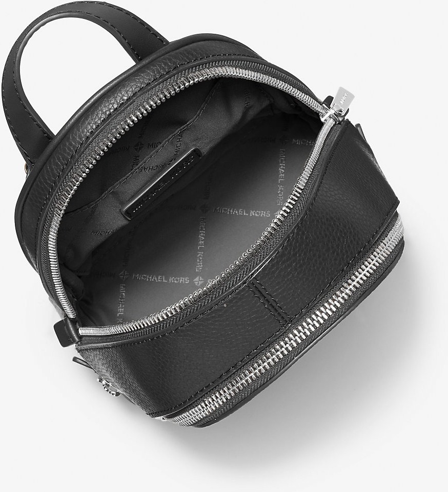 Маленький жіночий рюкзак Rhea Michael Kors з натуральної шкіри 1159847671 (Чорний One size) — фото 5