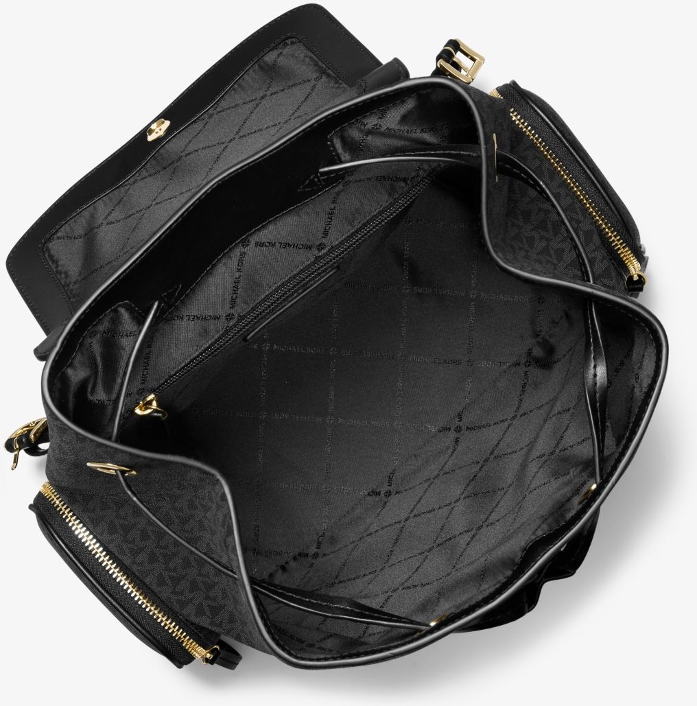 Жіночий рюкзак Jet Set Michael Kors з логотипом 1159850046 (Чорний One size) — фото 6