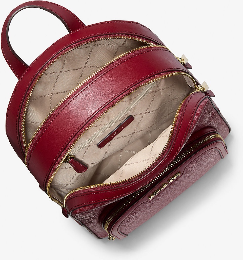 Жіночий рюкзак Jaycee Michael Kors з принтом 1159851130 (Бордовий One size) — фото 5