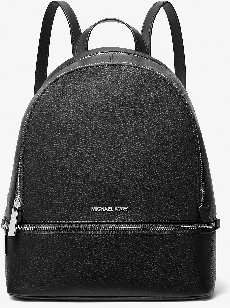 Стильний шкіряний рюкзак жіночий Rhea Michael Kors 1159853275 (Чорний One size) — фото 4
