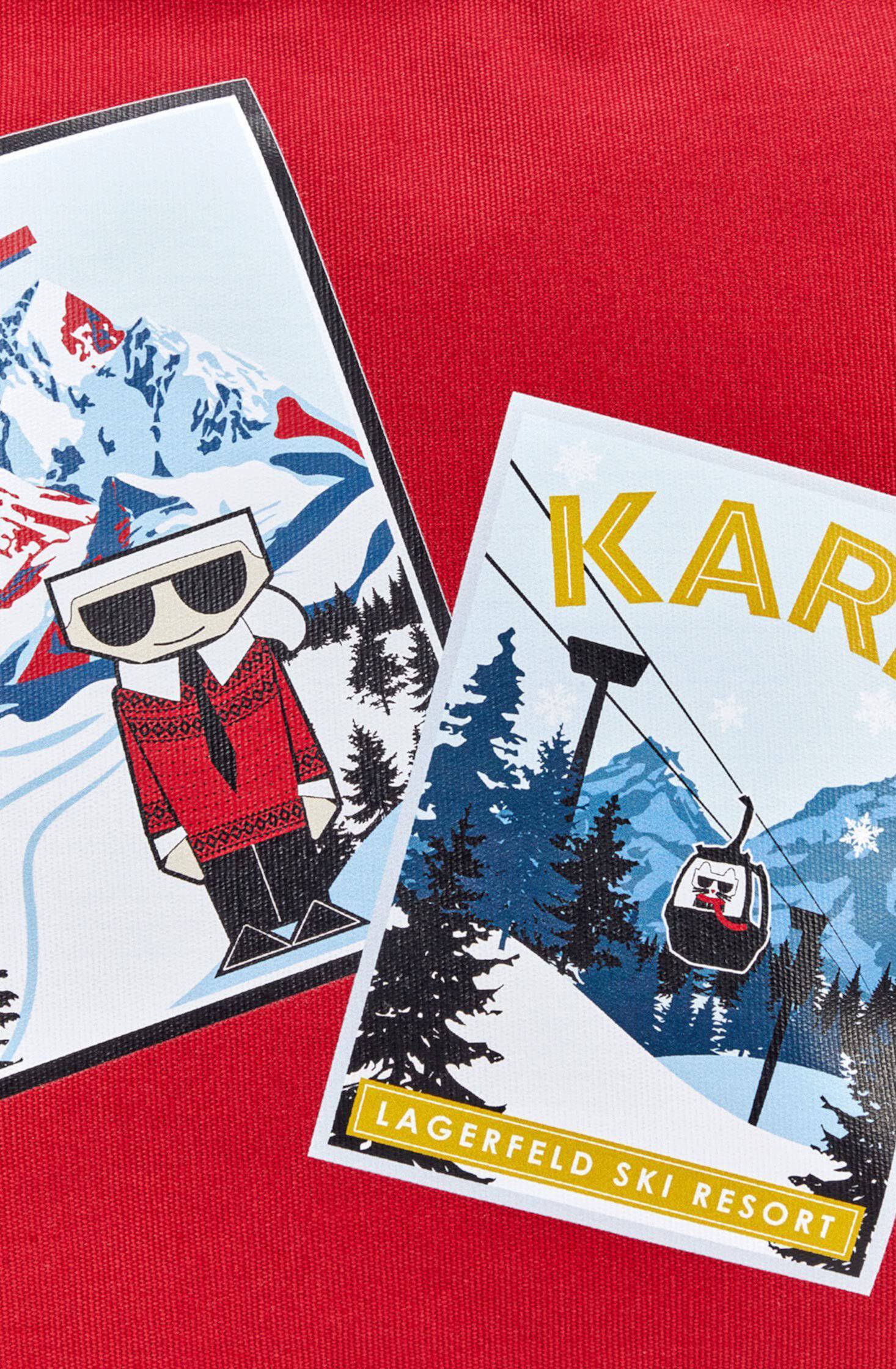 Жіноча сумка Karl Lagerfeld Paris з принтом 1159774473 (Червоний, One size) — фото 6