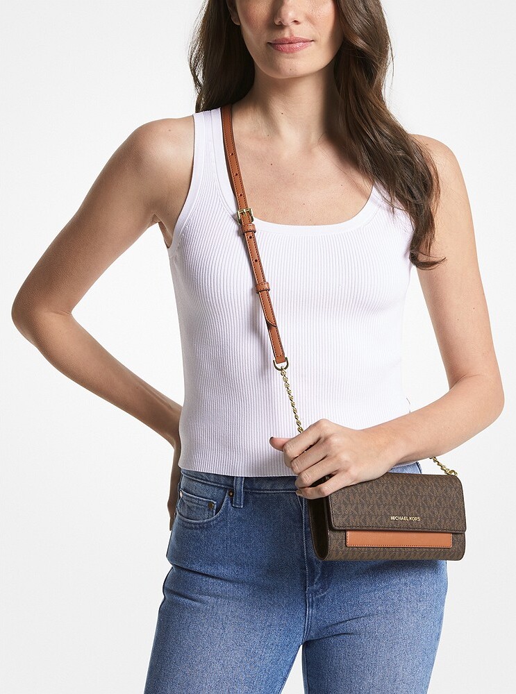 Жіноча сумка Michael Kors кроссбоді з гаманцем 1159783554 (Коричневий, One size) — фото 4