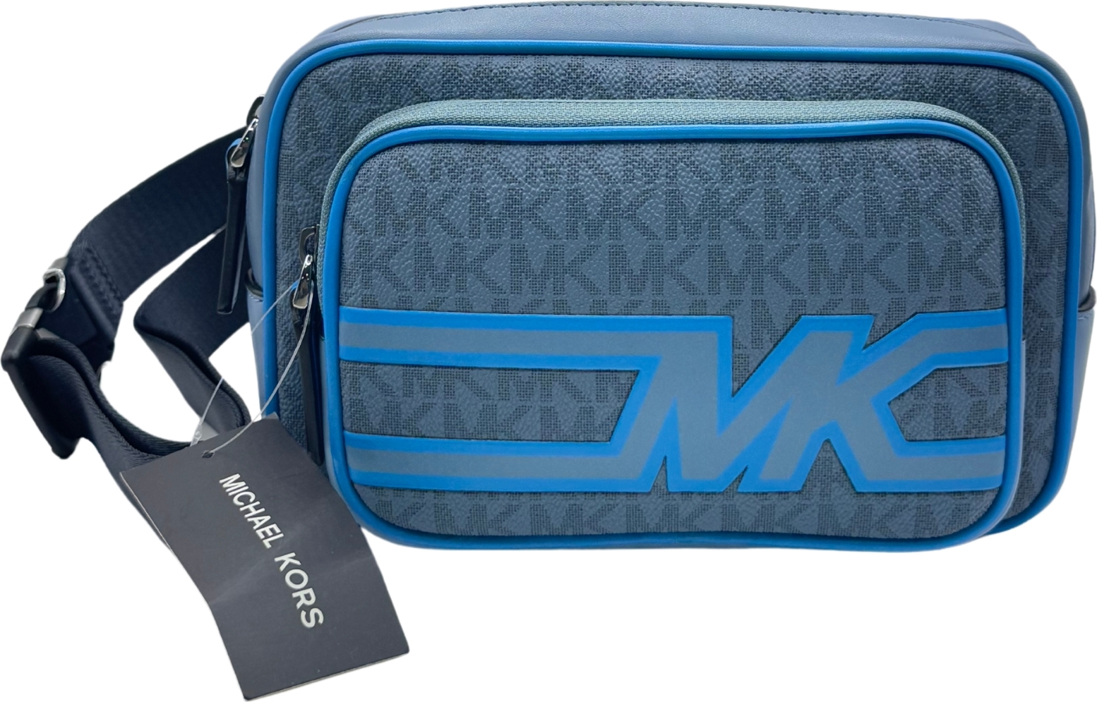 Чоловіча поясна сумка Michael Kors з логотипом 1159785303 (Синій One size) — фото 4