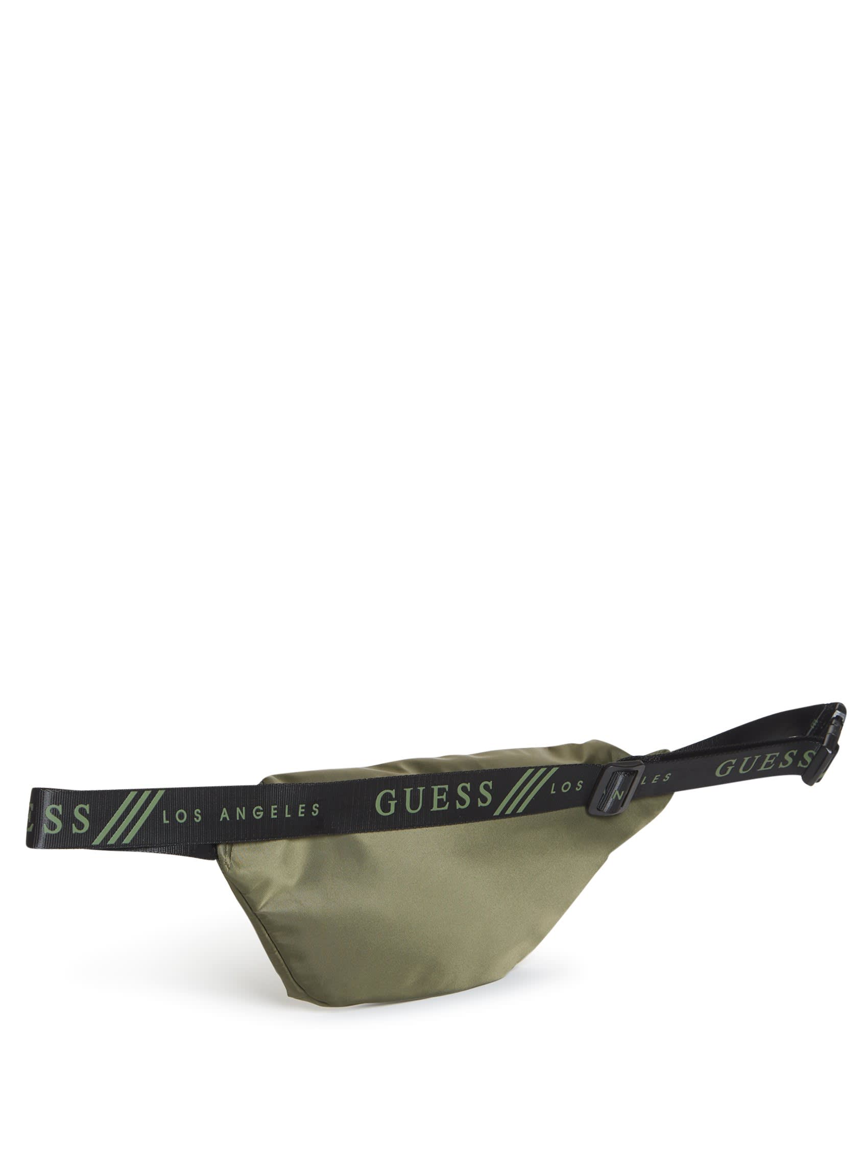 Поясна сумка Guess бананка з логотипом 1159791964 (Зелений, One Size) — фото 2