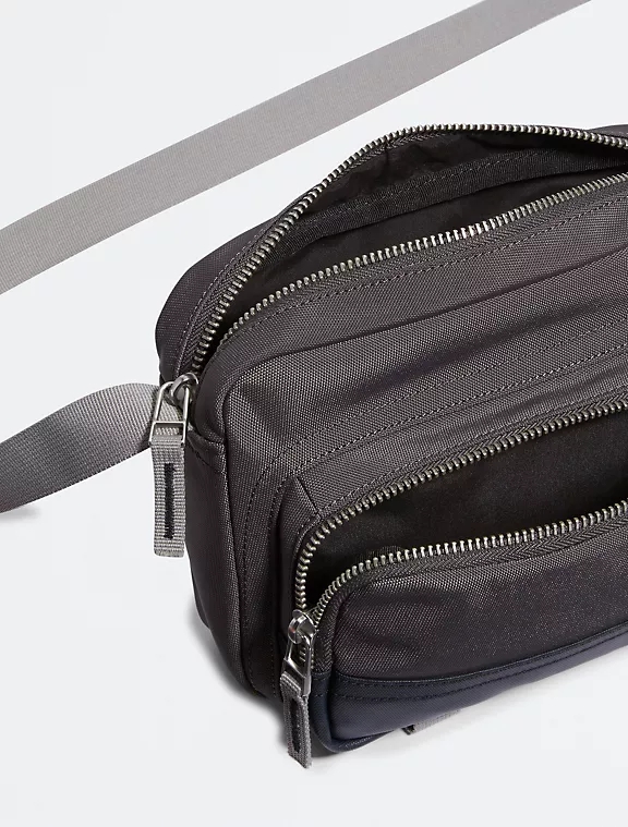 Сумка через плече Calvin Klein із логотипом 1159797626 (Сірий, One size) — фото 3