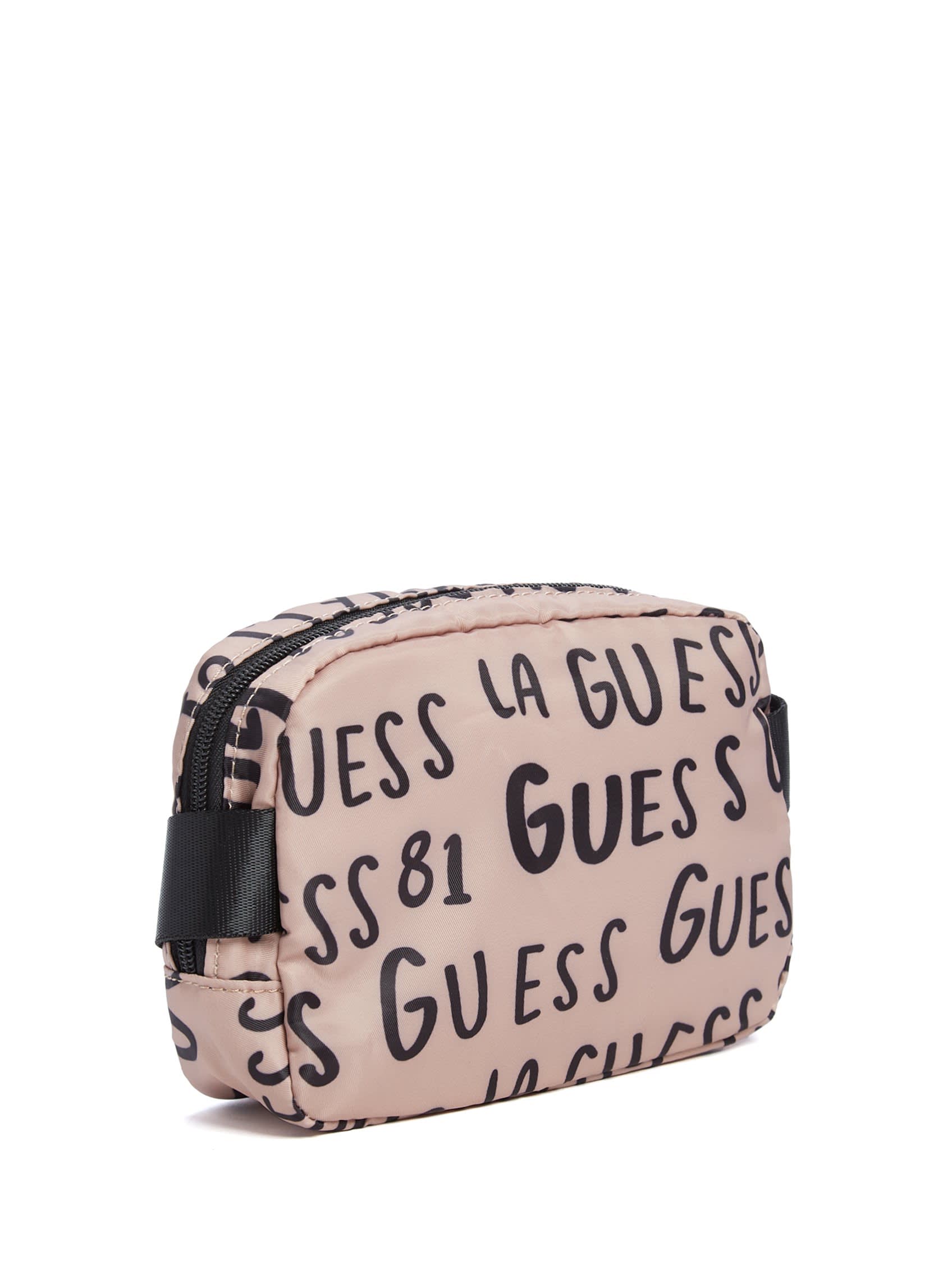 Поясна сумка Guess бананка 1159800872 (Бежевий, One size) — фото 3