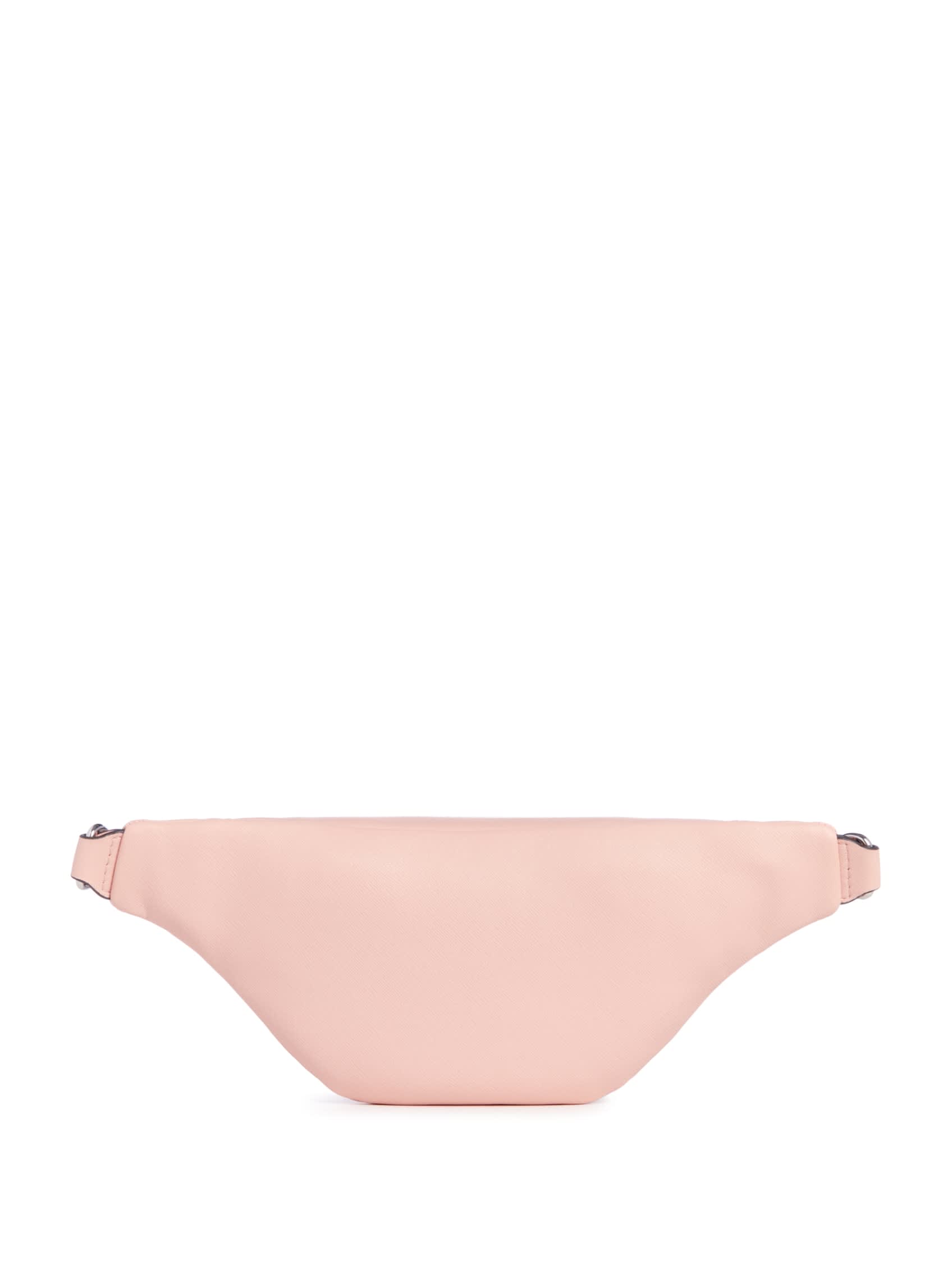 Жіноча поясна сумка Guess бананка з логотипом 1159801609 (Рожевий, One size) — фото 3