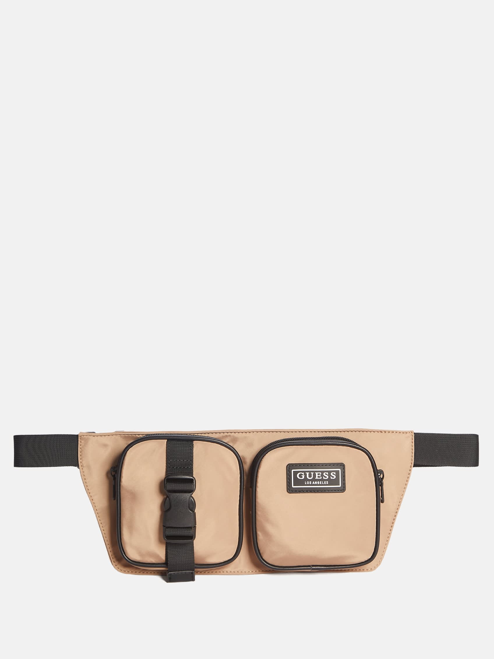 Поясна сумка Guess бананка з кишенями 1159804335 (Коричневий, One size) — фото 2