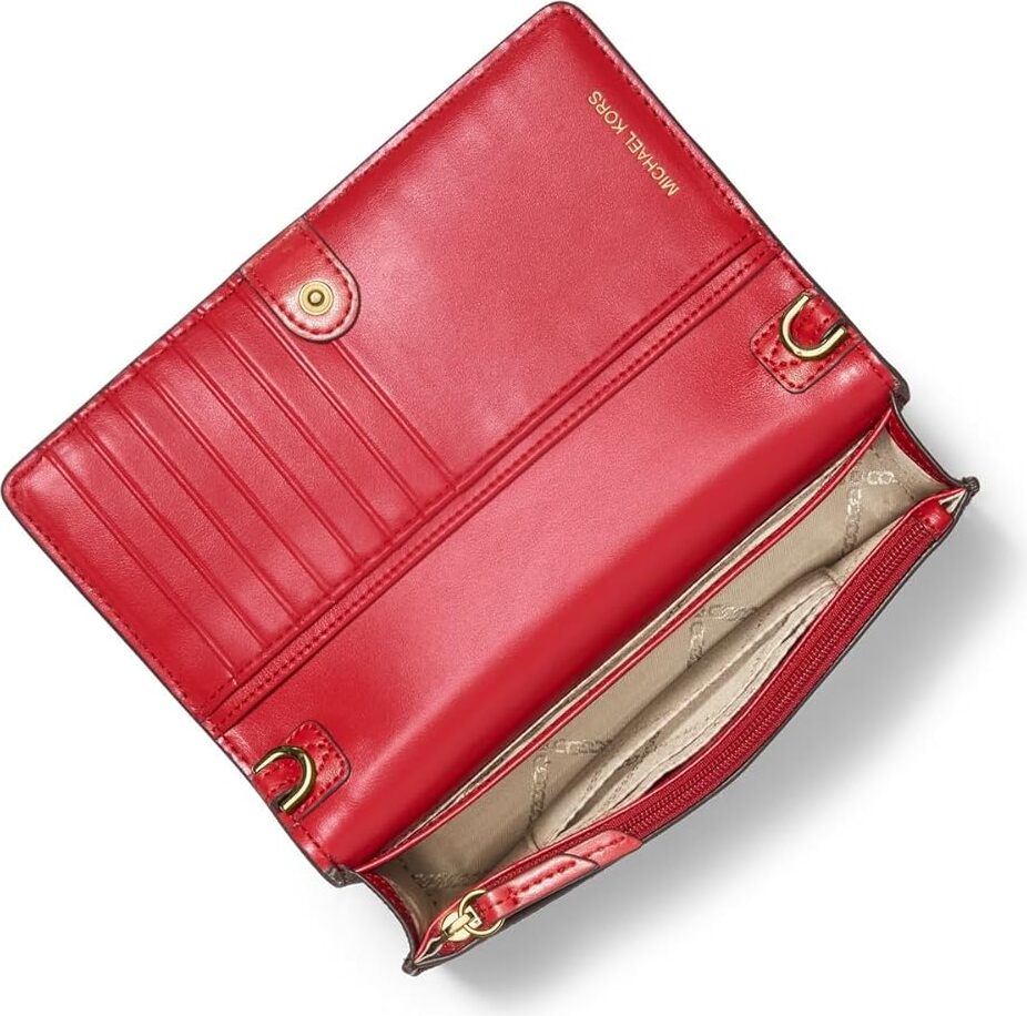 Жіноча сумка кроссбоді Michael Kors на кнопці 1159807303 (червоний, One size) — фото 6