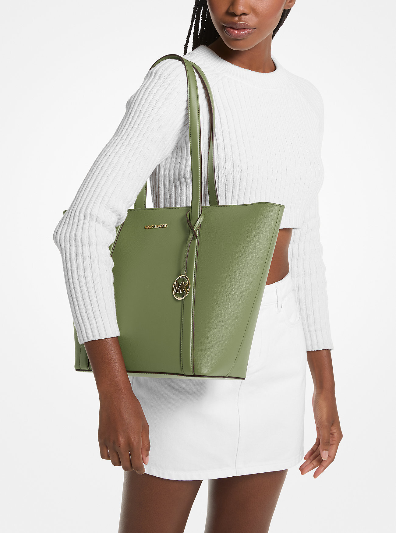 Жіноча сумка Michael Kors на блискавці 1159808793 (Зелений, One size) — фото 5