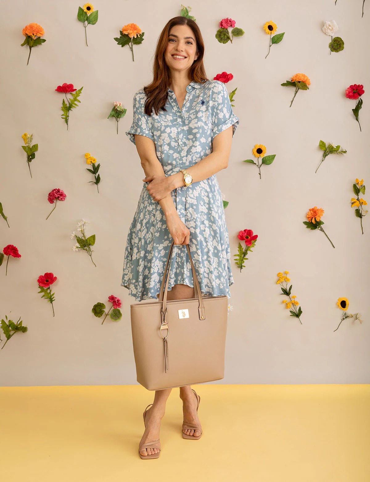 Жіноча сумка тоут U.S. Polo Assn 1159808799 (Бежевий, One size) — фото 8