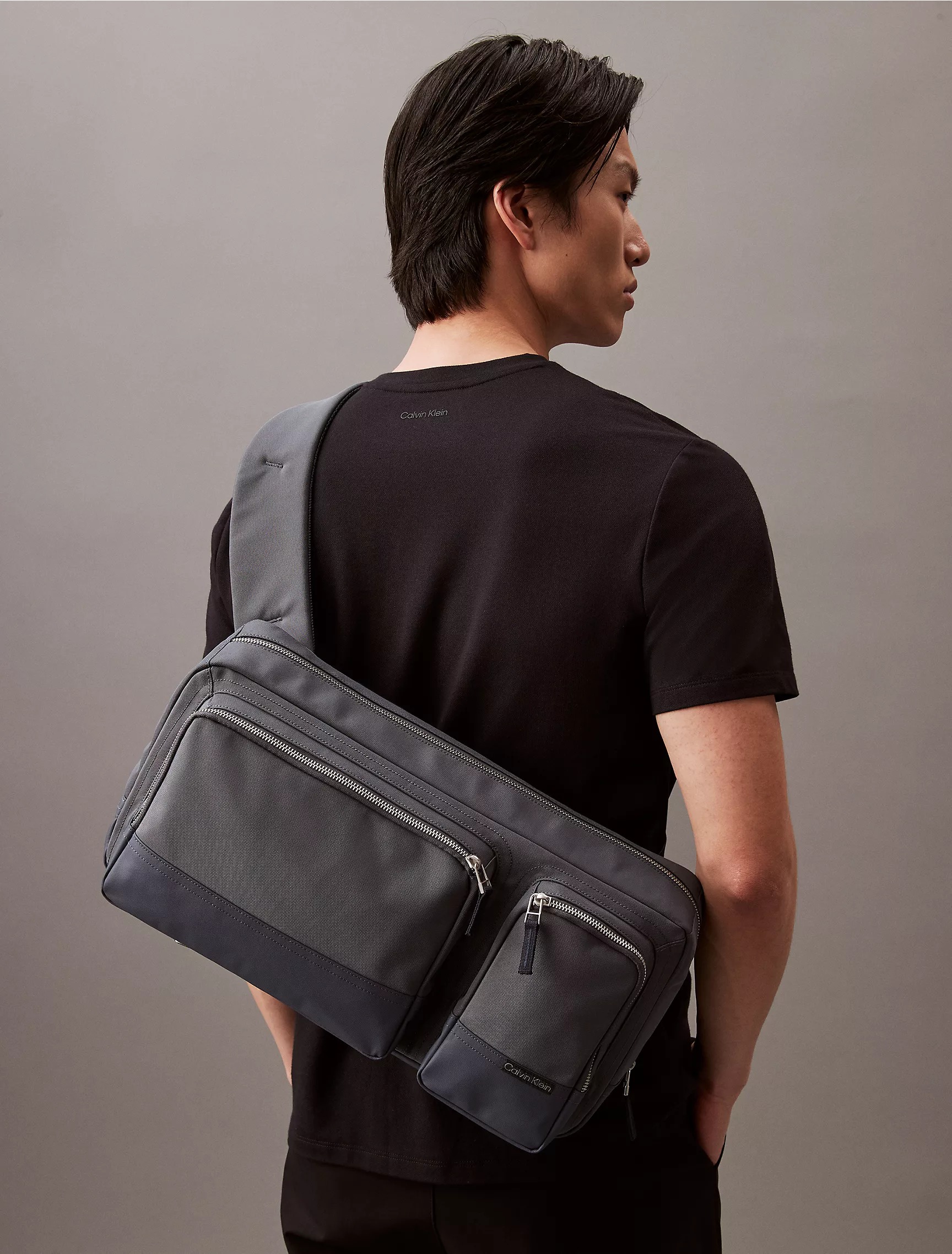 Сумка слінг Calvin Klein Utility Oversized Sling Bag 1159808995 (Білий/синій, One size) — фото 2