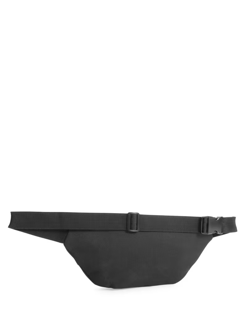 Поясна сумка Guess бананка з логотипом 1159811880 (Чорний, One size) — фото 2