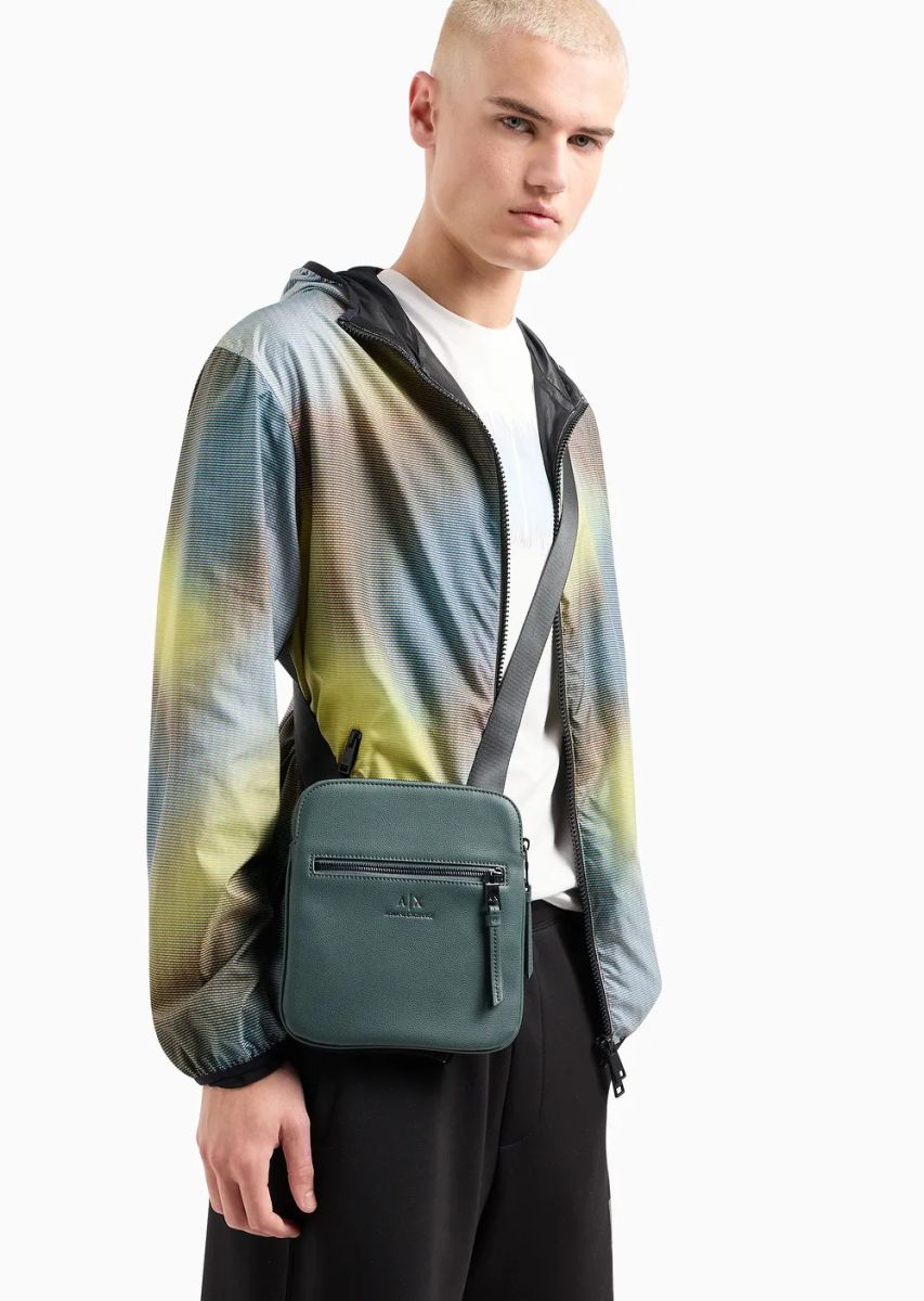 Чоловіча сумка Armani Exchange через плече 1159812619 (Зелений, One size) — фото 4