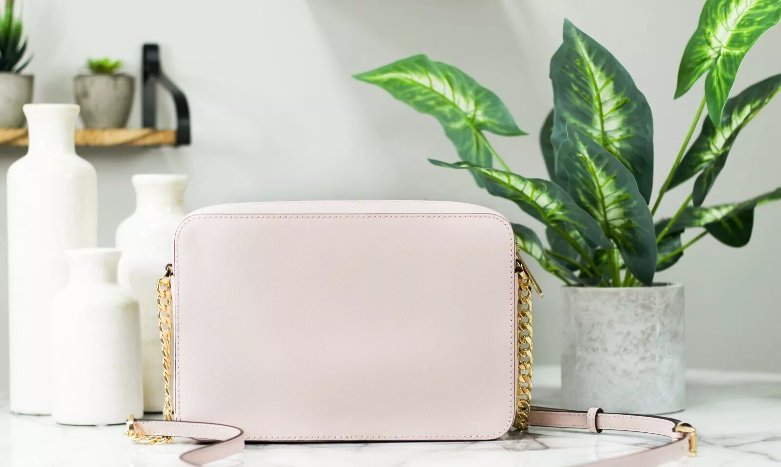 Шкіряна жіноча сумка кроссбоді Michael Kors 1159812824 (Рожевий, One size) — фото 9