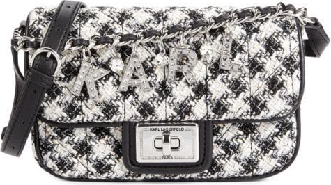 Жіноча сумка через плече Karl Lagerfeld Paris 1159813190 (Білий чорний, One size) — фото 4