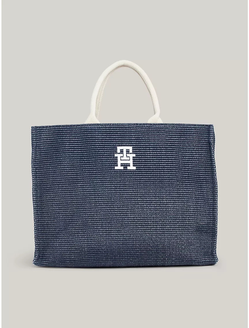 Жіноча сумка шоппер Tommy Hilfiger 1159814135 (Білий/синій, One size) — фото 2