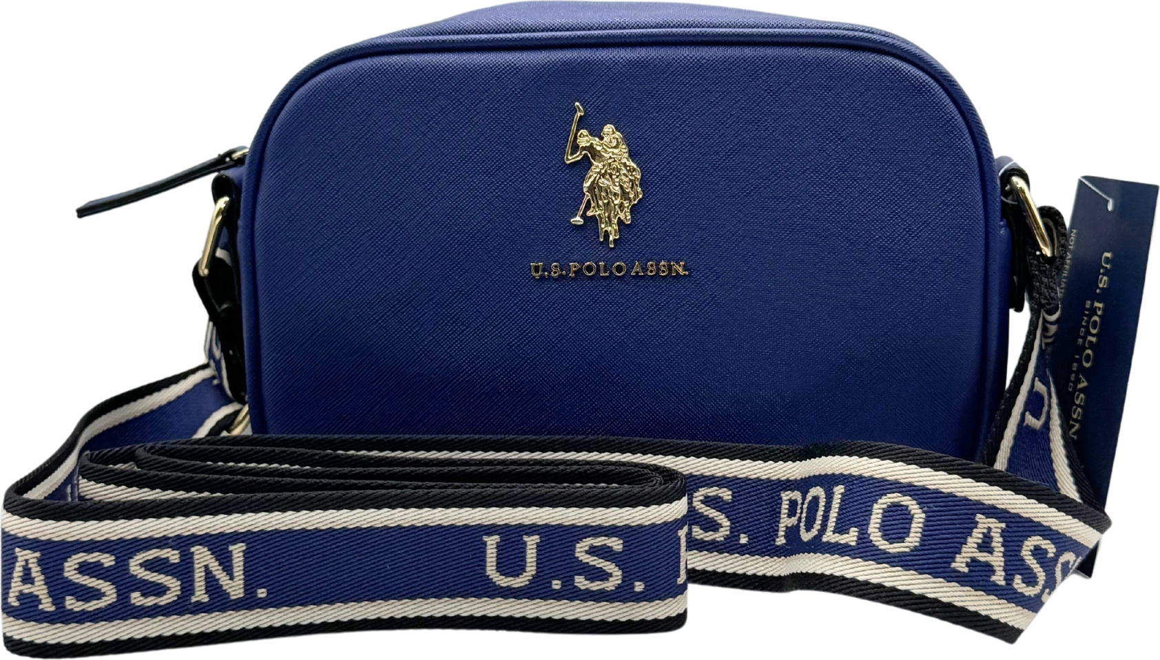 Жіноча сумка кроссбоді U.S. Polo Assn з логотипом 1159815299 (Білий/синій One size) — фото 6