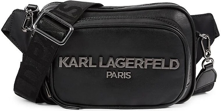 Жіноча сумка 2 в 1 Karl Lagerfeld Paris поясна та кроссбоді 1159816231 (Чорний One size) — фото 5