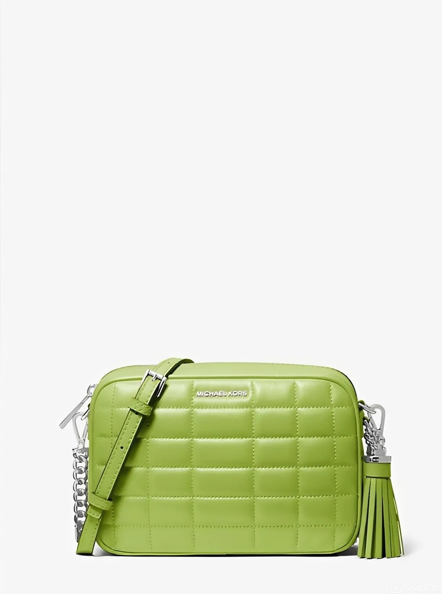 Жіноча шкіряна сумка Michael Kors на блискавці 1159818640 (Зелений One size) — фото 10