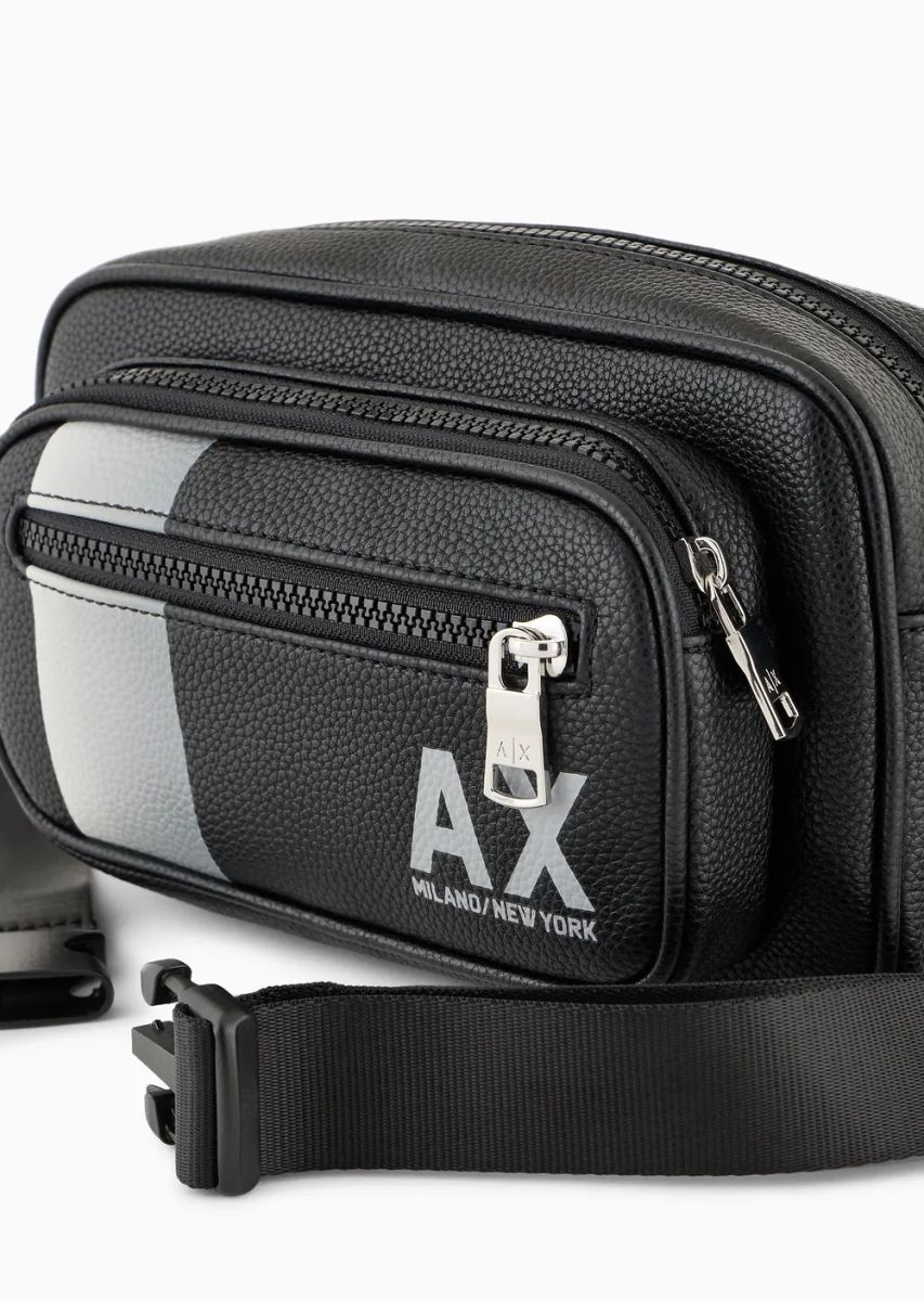 Сумка Armani Exchange бананка 1159819233 (Чорний One size) — фото 6