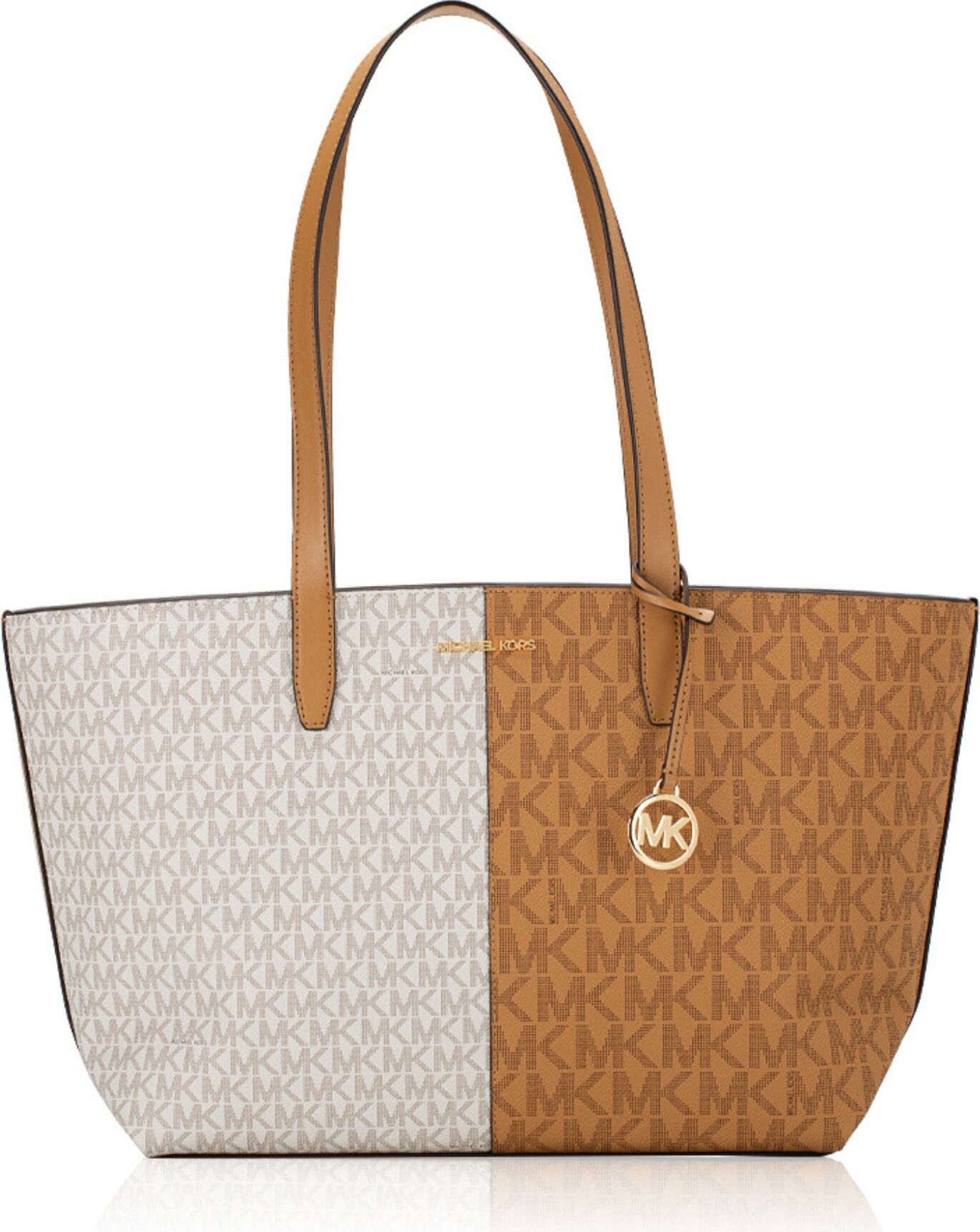 Сумка жіноча Michael Kors з монограмою 1159820214 (Коричневий/Молочний One size) — фото 4