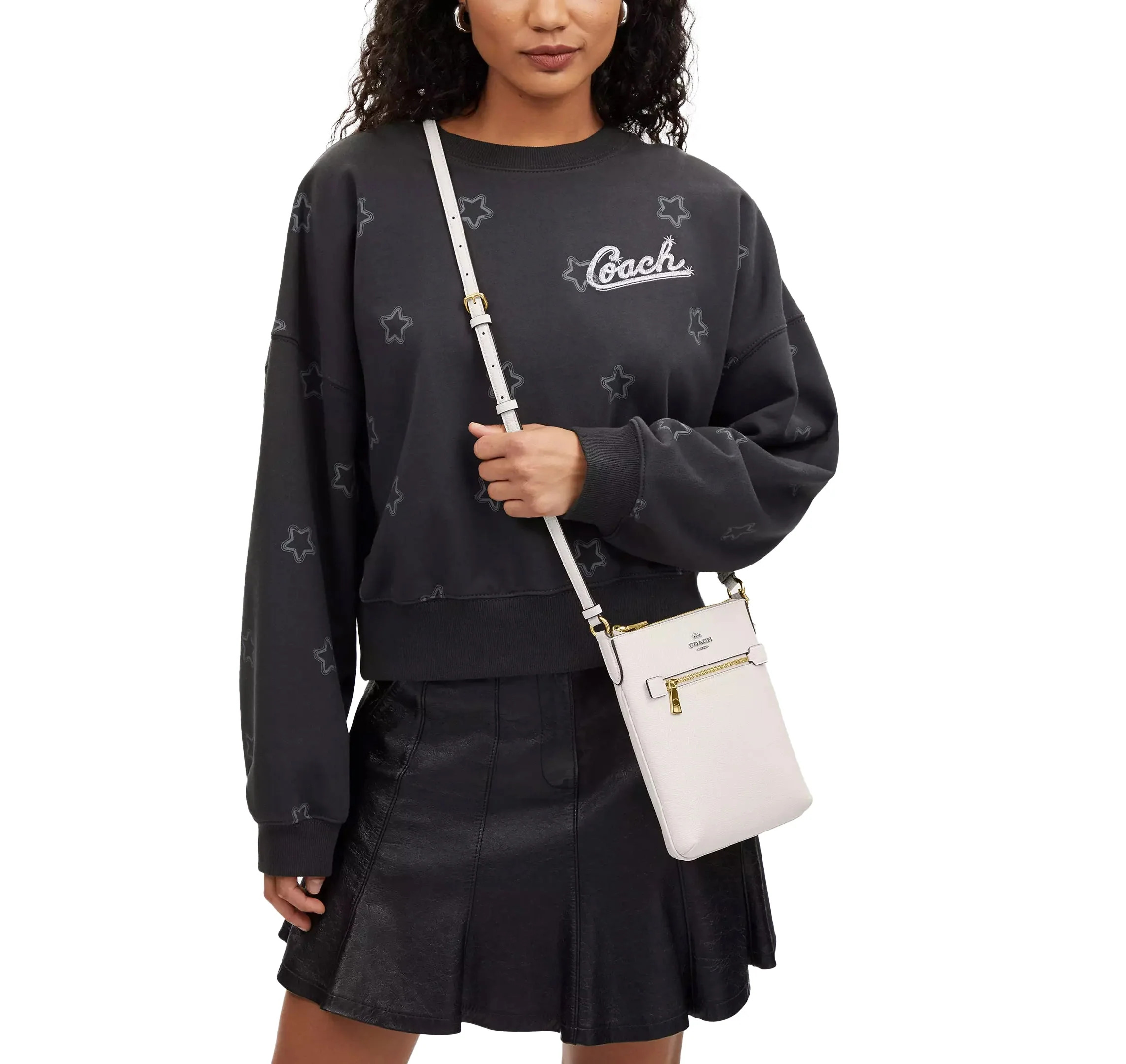 Сумка через плече COACH кроссбоді 1159821368 (Молочний One size) — фото 6